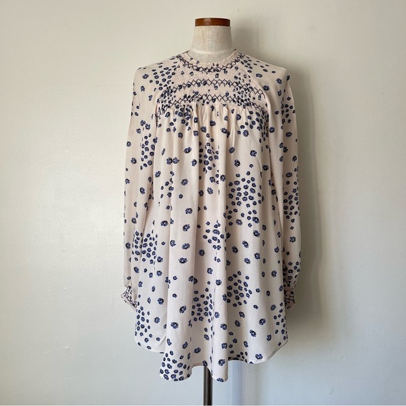 Free People Ivory Combo Tunic Top NWT Small - Picture 1 of 9